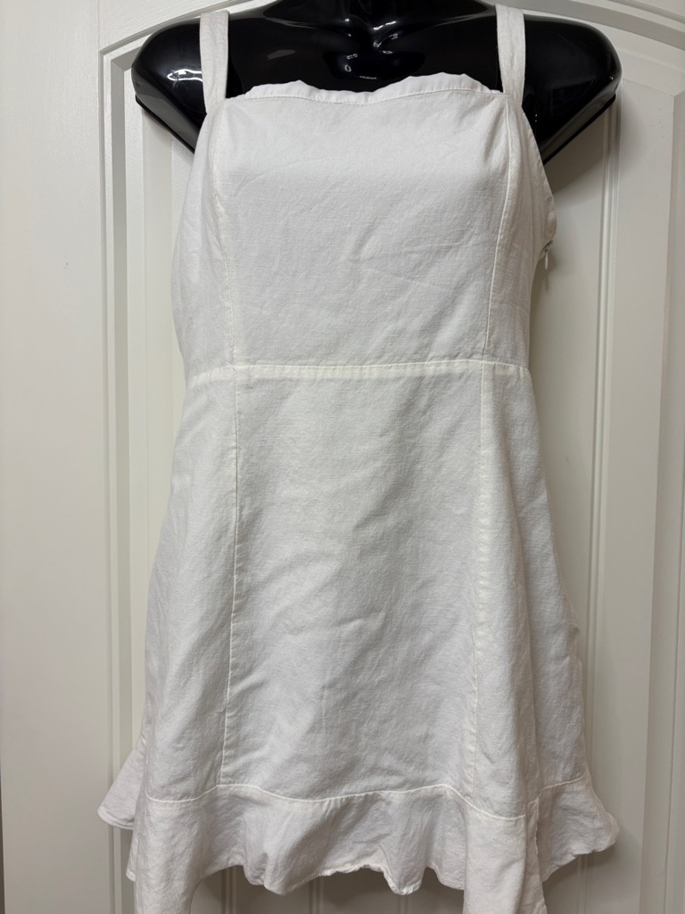 Mustard Seed White Smocked Waist Sundress